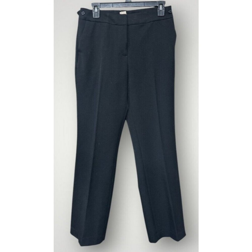 NEW Anne Klein Womens‎ Dress Pants 4 Modern Fit Flat Front Black Office Career